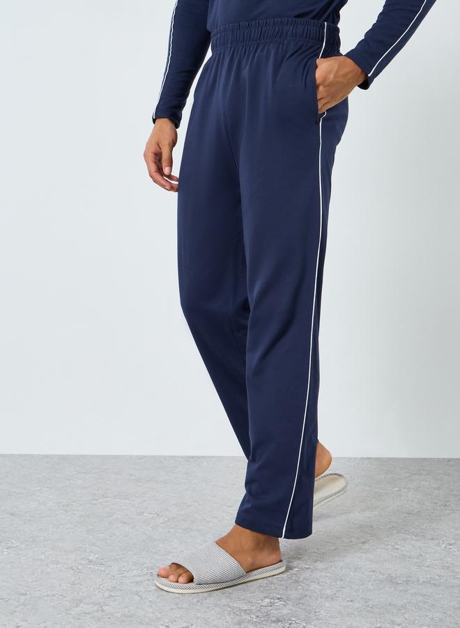 Styli Men Solid Long Sleeves T-Shirt and Pyjama Set - Image 4